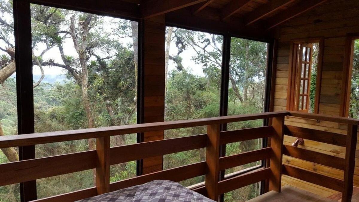 Chale Dos Tucanos- Parede De Vidro Com Linda Vista Campos do Jordão Exterior foto
